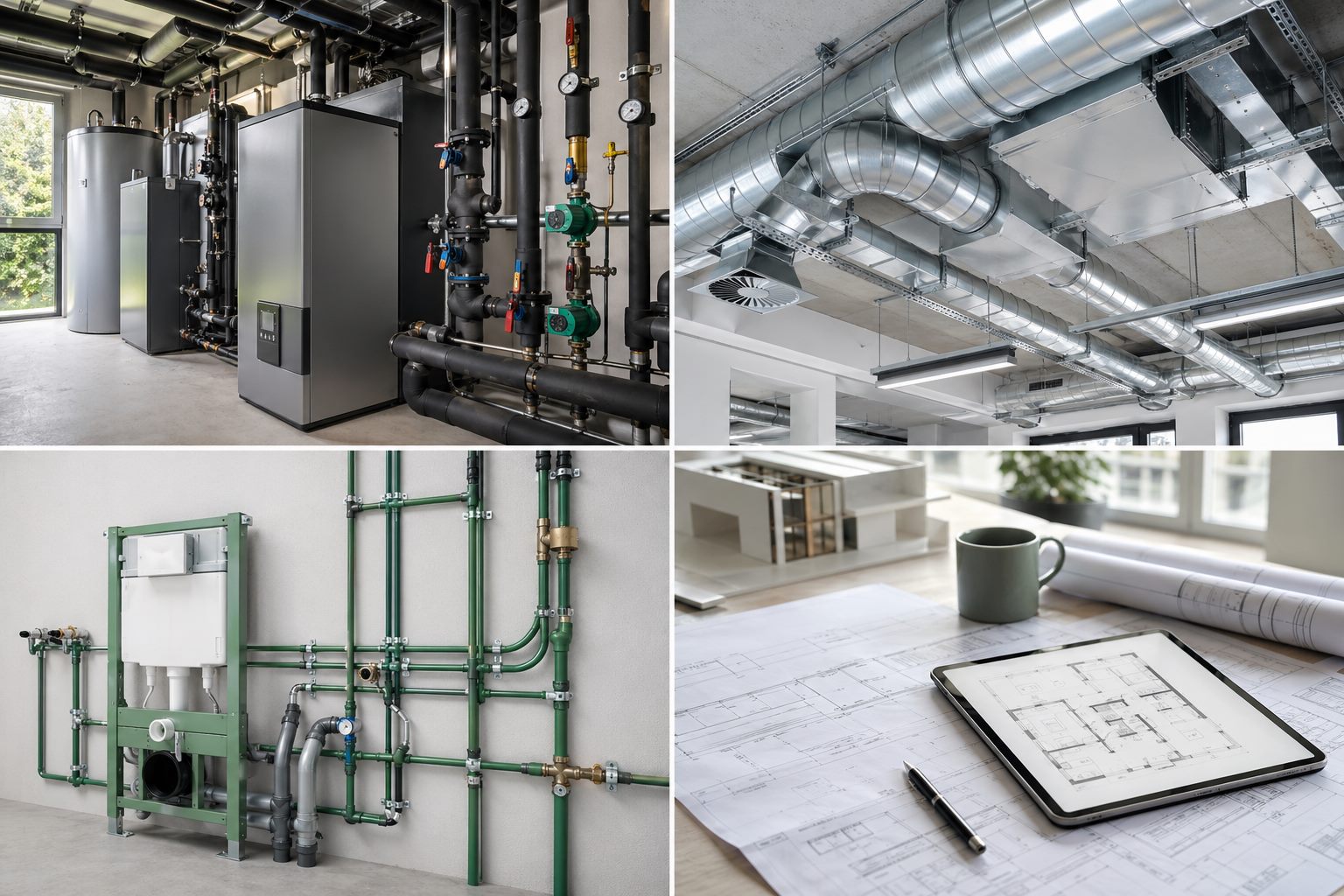 Modernes Gebäude als Referenz für Gebäudetechnik